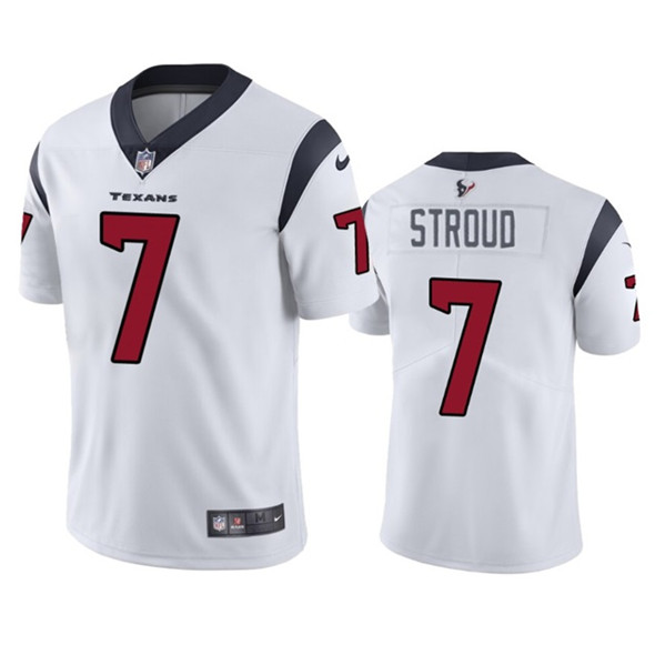 Youth Houston Texans #7 C.J. Stroud White Vapor Untouchable Limited Football Stitched Jersey